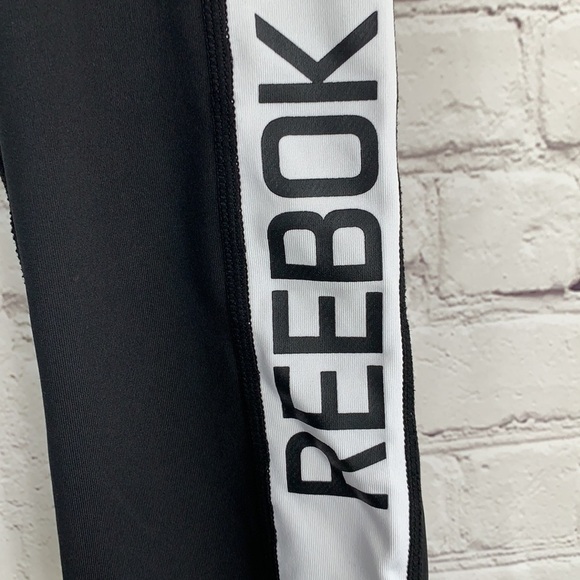 Reebok active capris black white size small - Picture 4 of 8